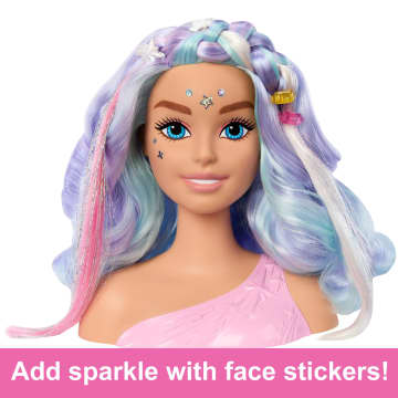 Barbie Doll Fairytale Styling Head, Pastel Hair With 20 Accessories