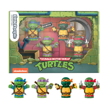 Little People Collector Teenage Mutant Ninja Turtles Special Edition Set, 4 Figures - Imagen 1 de 6
