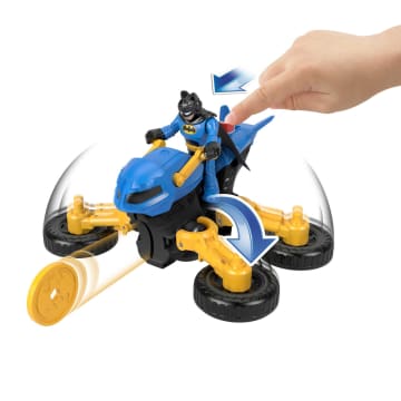 Imaginext DC Super Friends Vehículo de Juguete Batimoto & Batman - Imagem 2 de 6