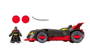 Imaginext DC Super Friends Ninja Armor Batmobile Vehicle Action Figure Set
