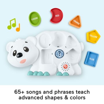 Fisher-Price Linkimals Puzzlin’ Shapes Polar Bear Interactive Learning Toy Puzzle For Toddlers