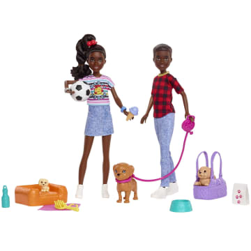 Barbie It Takes Two Jackson & Jayla Twins Dolls & Accessories, 3 Years & Up