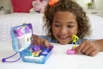 Polly Pocket Pocket World Sweet Sails Cruise Ship Compact Playset With 2 Micro Dolls & Accessories