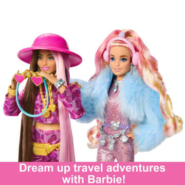 Travel Barbie Doll With Snow Fashion, Barbie Extra Fly - Imagem 4 de 6