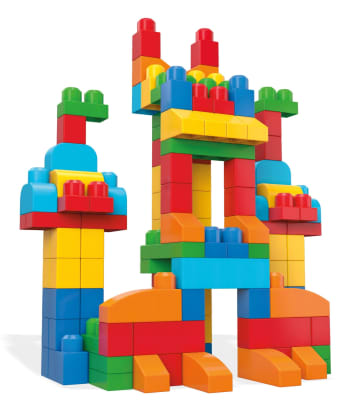 MEGA BLOKS Toy Blocks Deluxe Building Bag With Storage (150 Pieces) For Toddler
