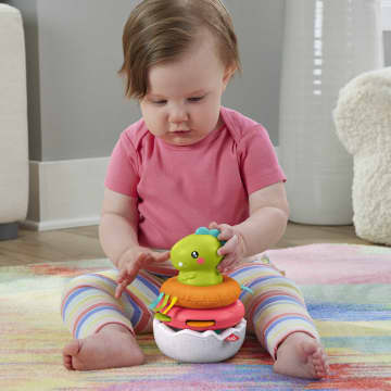 Fisher-Price Amis Animaux Dino Empilo Rigolo, 4 Éléments - Imagen 2 de 4