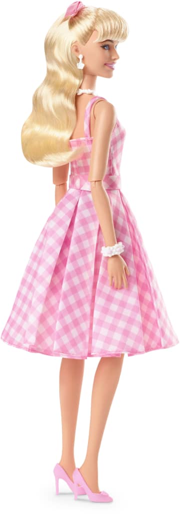 Barbie Film Poupée de Coll. Robe de Guingan Rose, Margot Robbie