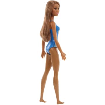 Barbie Fashion & Beauty Boneca Roupa de Banho Azul com Rosas