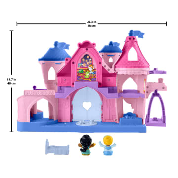 Disney Princess Magical Lights & Dancing Castle Little People Toddler Playset, 2 Figures - Imagen 6 de 6