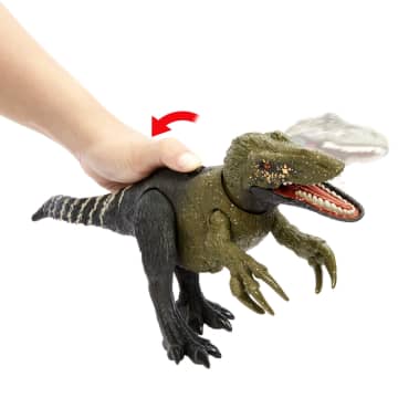 Jurassic World Dinosaurio de Juguete Orkoraptor Rugido Salvaje