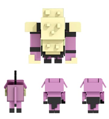 Minecraft Legends NeTher invasion Pack, Set Of 4 Action Figures With Attack Action And Accessories - Imagen 5 de 6