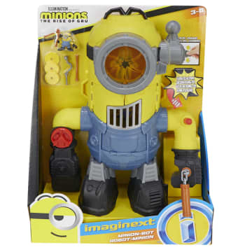 Imaginext Minions the Rise Of Gru Minionbot Robot & Playset With Stuart Figure & 6 Accessories
