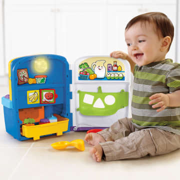Fisher-Price Laugh & Learn Learning Kitchen Toddler Playset With Music Lights & Bilingual Content