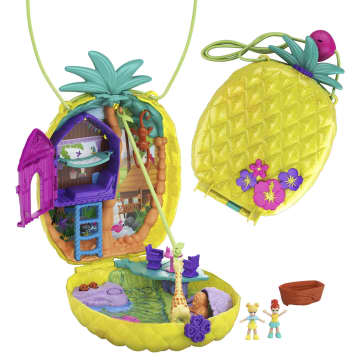 Polly Pocket Polly & Lila Tropicool Pineapple Wearable Purse Compact
