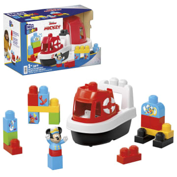 Mega Bloks Disney Juguete de Construcción Bote de Mickey