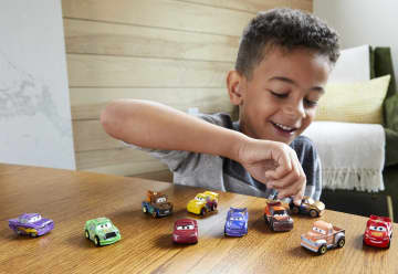 Disney Pixar Cars Mini Racers Derby Racers Series 10-Pack, Collectible Compact Movie Vehicles