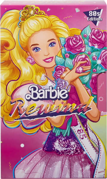 Barbie Doll, Curly Blonde Hair, 80s-Inspired Prom Night, Barbie Rewind Series, Prom Queen, Nostalgic Collectibles And Gifts