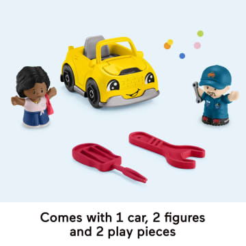 Fisher-Price Little People Light-Up Learning Garage Toddler Playset With Lights & Music, 5 Pieces