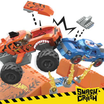 MEGA Hot Wheels Tiger Shark Chomp Course Monster Truck Building Toy With 2 Figures (245 Pieces)