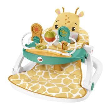 Fisher-Price Portable Baby Chairwith Snack Tray And Toy Bar, Premium Sit-Me-Up Seat, Giraffe