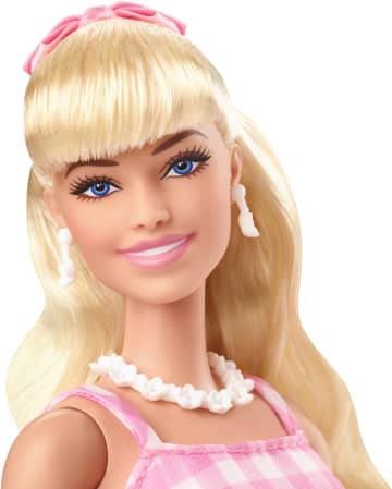 Barbie Film Poupée de Coll. Robe de Guingan Rose, Margot Robbie