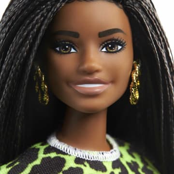 Barbie Fashionistas Doll #144 With Long Braids in Neon Look