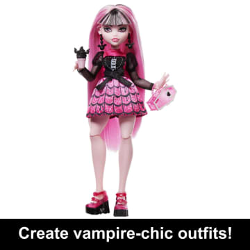 Monster High Doll, Draculaura, Skulltimate Secrets: Fearidescent Series - Image 5 of 6