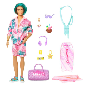 Barbie Extra Fly Muñeco Ken Look de Playa - Imagen 2 de 6