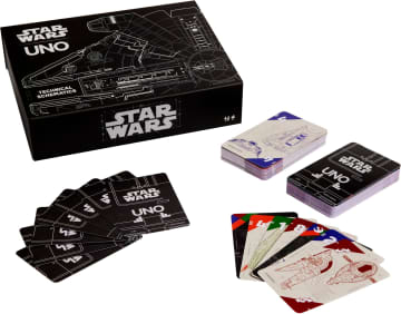 UNO Star Wars Technical Schematics Card Game For Game Night