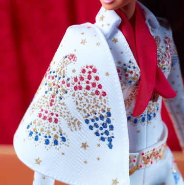 Barbie Signature Elvis Presley Barbie Doll (12-In) Wearing “American Eagle” Jumpsuit