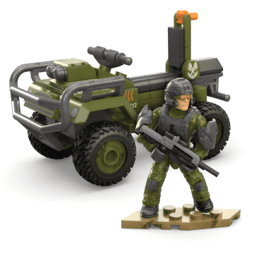 MEGA Halo Fleetcom Mongoose Vehicle Building Kit With Micro Action Figure (79 Pieces)