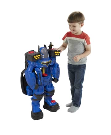 Imaginext DC Super Friends Batbot Xtreme Transforming Robot Playset With Batman Figure & 11 Pieces