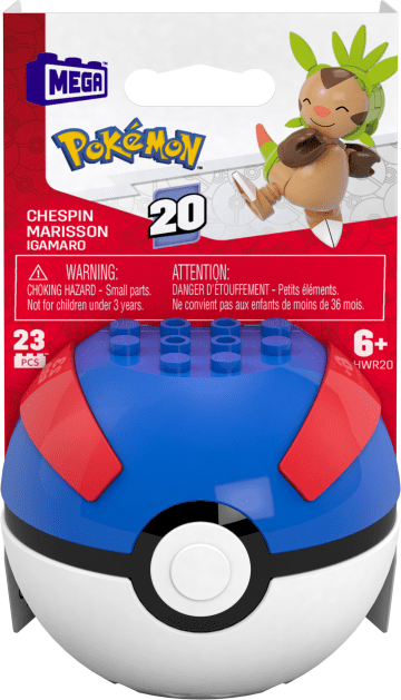 MEGA Pokémon Chespin Building Toy Kit, Poseable Action Figure (23 Pieces) For Kids - Image 1 of 6