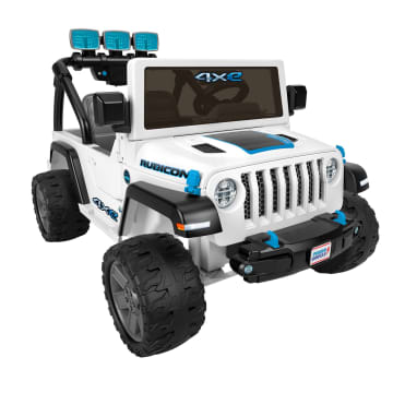 Fisher-Price Power Wheels Vehículo Montable Jeep® Wrangler 4XE 12V Blanco