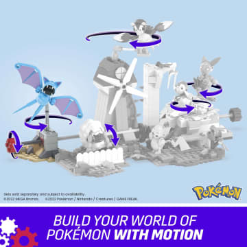 MEGA Pokémon Building Toy Kit Zubat's Midnight Flight (61 Pieces) For Kids