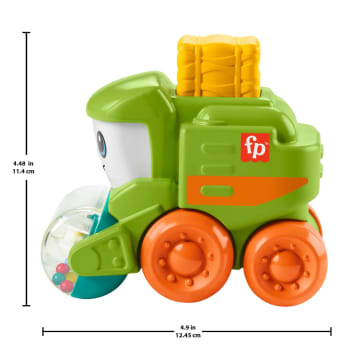 Fisher-Price Rollin’ Tractor Push-Along Toy Vehicle For infants With Fine Motor Activities - Image 6 of 6