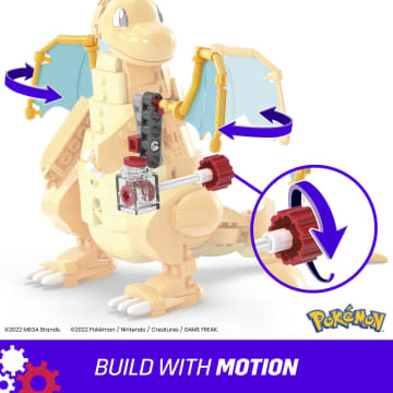 MEGA Pokémon Building Toy Kit Dragonite (387 Pieces) With Motion For Kids