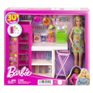 Barbie Doll & Newborn Pups Playset with Mom Dog, 3 Color-Change Puppies &  11 Accessories, Blonde Doll