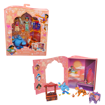 Disney Princess Jasmine Story Set With 6 Characters, Dolls & Figures, inspired By Disney Aladdin Movie