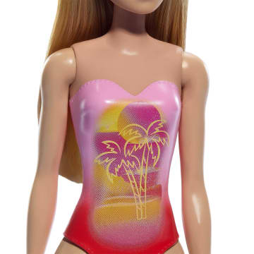 Barbie Fashion & Beauty Boneca Praia com Maiô Rosa - Imagen 4 de 5