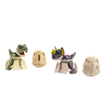 Jurassic World 4-Pack Egg To Dinosaur Transforming Toys Hidden Hatchers - Imagen 1 de 6