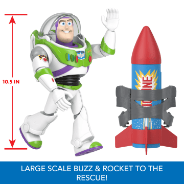 Disney and Pixar Toy Story Buzz Lightyear 10-in Action Figure Toy with Rocket & Sounds