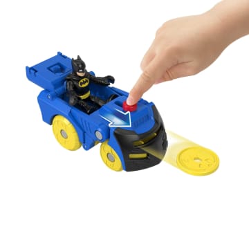 Imaginext DC Super Friends Figura de Acción Head Shifters Batman & Batimóvil - Image 4 of 6