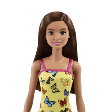 Barbie Fashion & Beauty Muñeca Vestido Amarillo con Mariposas - Image 3 of 6