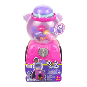 Polly Pocket Travel Toys, Gumball Bear Playset, 2 Dolls And Accessories