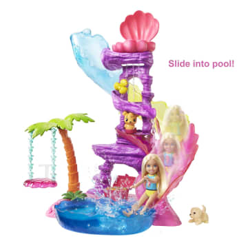 Barbie Dreamtopia Playset With Chelsea Doll, 2 Pets, Pool & Slide