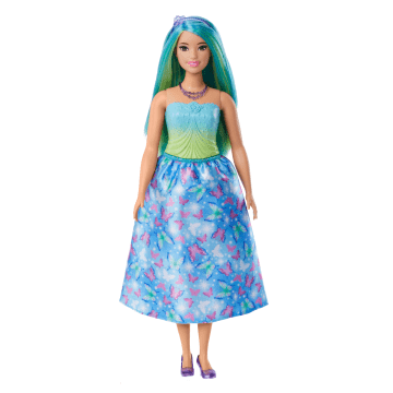 Barbie Fantasía Muñeca Doncella Vestido de Ensueño Verde - Imagen 5 de 6