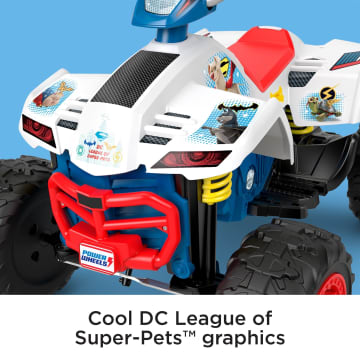 Power Wheels DC League Of Super-Pets Racing ATV Battery Powered Ride-On Vehicle