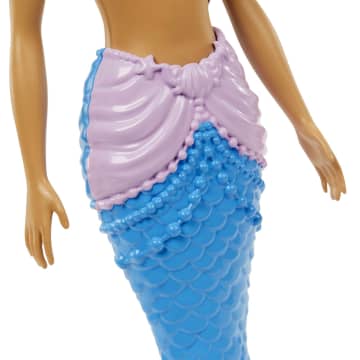 Barbie Fantasía Muñeca Sirena Aleta Azul con Lila - Imagem 5 de 5