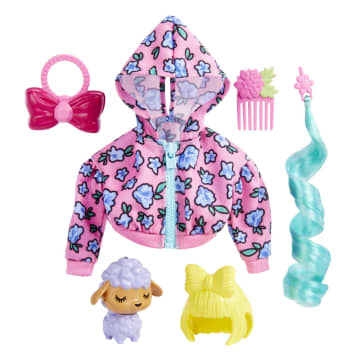 Barbie Extra Pet & Fashion Pack With Pet Lamb, Fashion Pieces & Accessories